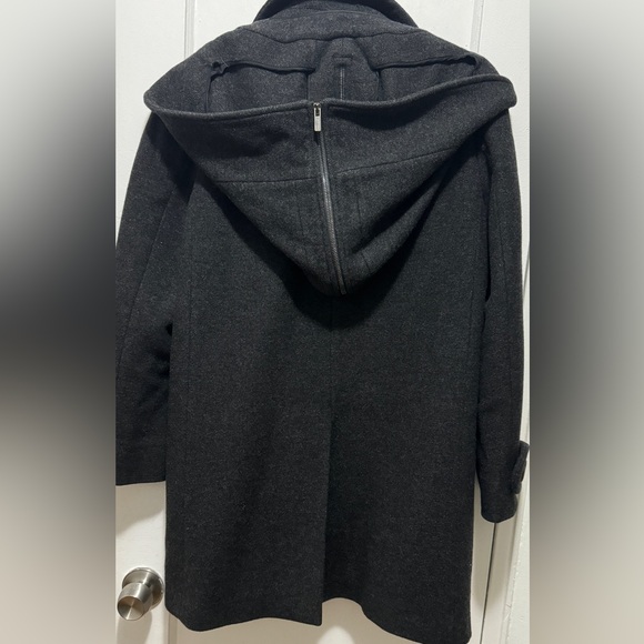 Miu Miu by PRADA Wool Coat with hood in grey size 42, Like New - Picture 4 of 9